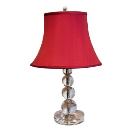 Contemporary Glass Orb Table Lamp
