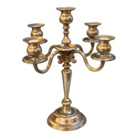 Vintage Five Arm Pewter Candelabra