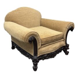 Circa 1920's Victorian Wheat Lounge Arm Chair
