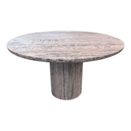 Universal Furniture Modern Meadow White Travertine Dining Table. Original Price: $5,800