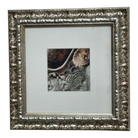 Color Photograph of Leather Tooled Saddle, Framed. Original Price: $500