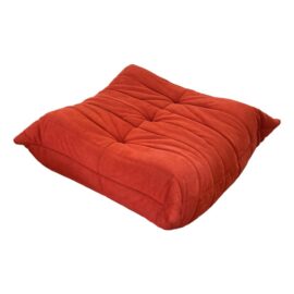 Michel Ducaroy for Ligne Roset Togo Ottoman, Alcantara Goya Red. Original Price: $2,975