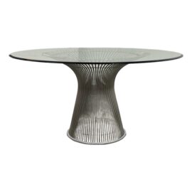 Warren Platner for Knoll for Design Within Reach Platner Wire + Glass Dining Table. Original Price: $5,600