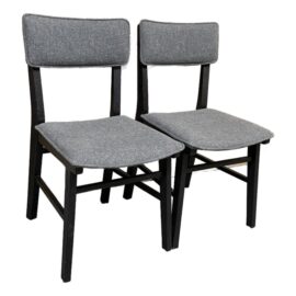 International Atelier Upholstered Dora Side Chairs, Pair