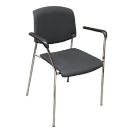 Hightower Modernist Stackable Arm Chair, Orange