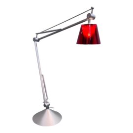 Philippe Starck for Flos Archimoon K Table Red Lamp. Original Price: $800