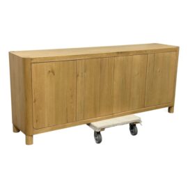 Classic Concepts Orlando Oak Wood Credenza. Original Price: $2,150