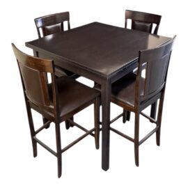 Contemporary Bistro Extension Table + Chairs, Set of Five