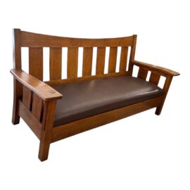 Stickley Drop Arm Settee