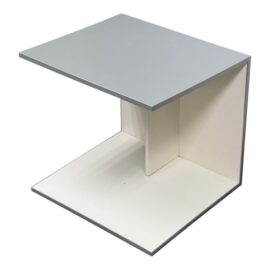 Italian Custom C-Shape Lacquered Side Table