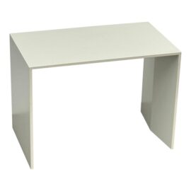 Custom Design White Lacquered Side Table