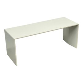 Custom Design White Lacquered Side Table
