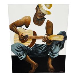 Jivin in Jamaica Print on Canvas. Original Price: $630