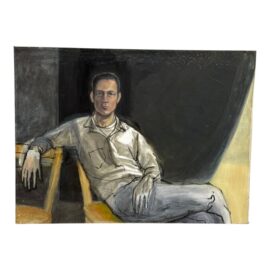 Figurative Portrait of a Man Reclining