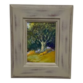 Impressionist Tree in Grove Painting, Framed
