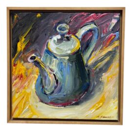 Circa 2001 Albert Smith Abstract Teapot, Framed