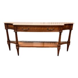 Weiman Neoclassical Marble Console Table