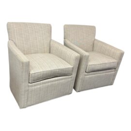 Chaddock Living Room Essence Swivel Chairs, Pair