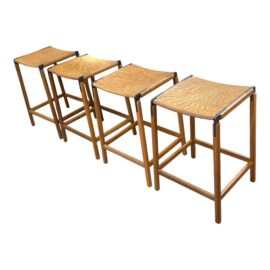 Fyrn DeHaro Counter Stools, Set of Four. Original Price: $2,800