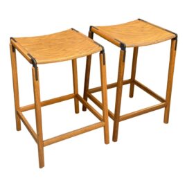 Fyrn DeHaro Counter Stools, Pair. Original Price: $1,400