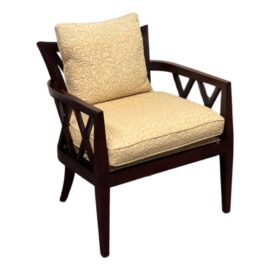 Barbara Barry for Baker Furniture Double X Arm Chair. Original Price: $1,600