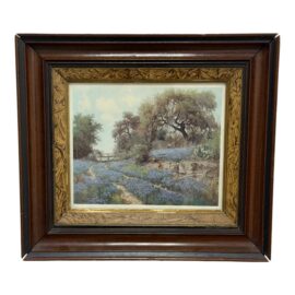 Porfirio Salinas Blue Bonnet Trail Custom Framed Print