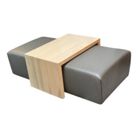 Maiden Home Bowery Ottoman. Original Price: $2,150