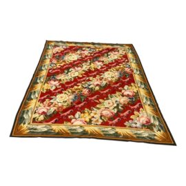 6ft × 8ft 6in Stark Arlington Needlepoint Rug. Original Price: $800