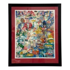 LeRoy Neiman International Cuisine Print, Framed