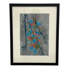 Anne Hillsley for Tibet Collection Windhorse Prayer Flag Artwork, Framed