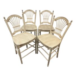 Sunrise Home French Provincial Counter Stools, Set of Four. Original Price: $3,000