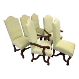 San Francisco Design Center Dining Room Chairs, Set of Six. Original Price: $6,400