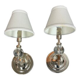 Restoration Hardware Wilshire Single Sconces, Pair. Original Price: $800