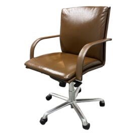 Mario Bellini for Roche Bobois Vitra Figura Leather Desk Chair