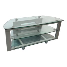 BDI Contemporary Glass & Metal Tv Stand