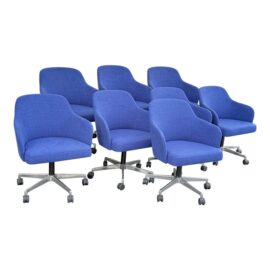 Steelcase for West Elm Sterling Conference Office Chairs, Set of Eight. Original Price: $7,440