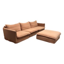 Sixpenny Neva Modular Sofa + Ottoman, Set of Four. Original Price: $4,700
