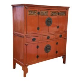 Vintage Asian Lacquered Cabinet