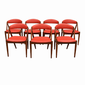Mid 20th Century Kai Kristiansen for Mobler Dining Chairs, Set of Eight. Original Price: $10,000