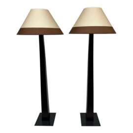 Modénature Alba Floor Table, Pair