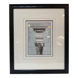 Architectural Corinthian Capital Print, Framed