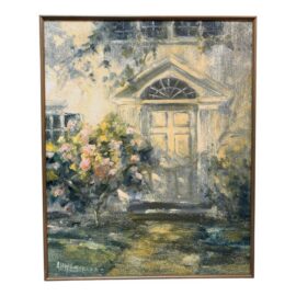 Reproduction Painting "At the Doorway", Framed