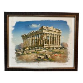 Greek Artwork of the Parthenon, Signed