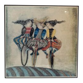 Graciela Rodo Boulanger "Holiday on Wheels" Print, Framed