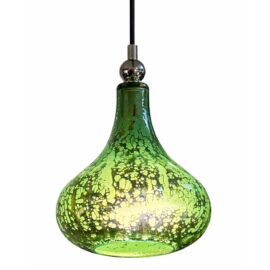 Hand Painted Mercury Glass Hanging Pendant