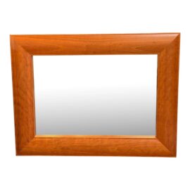 Contemporary Cherry Wood Wall Mirror