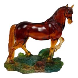 LiuLi Crystal Art Fire Horse Sculpture. Original Price $5,000