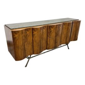 Therien Studio Workshops for Dessin Fournir Serpentine Rosewood Credenza. Estimate Price: $30,700