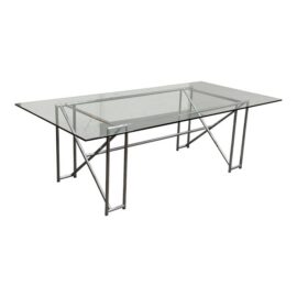 Eileen Gray Double X Dining Table. Original Price: $6,000
