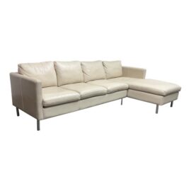 Room & Board Leather Two Piece Sectional